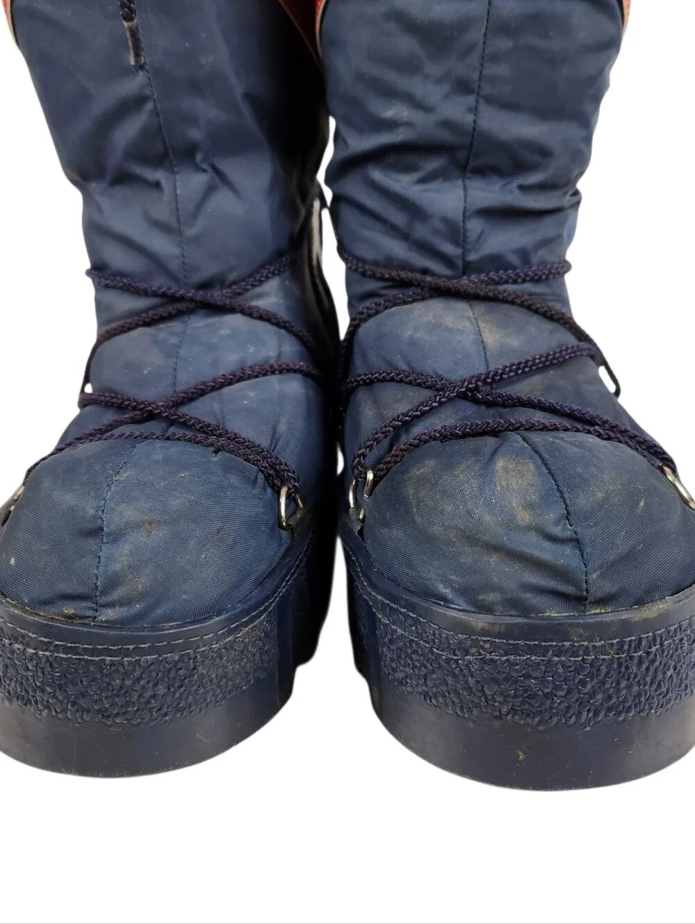 Vintage Rainbow Moon Boots Winter Ski Snow Nylon Mens Size 10 - 11 Size Large